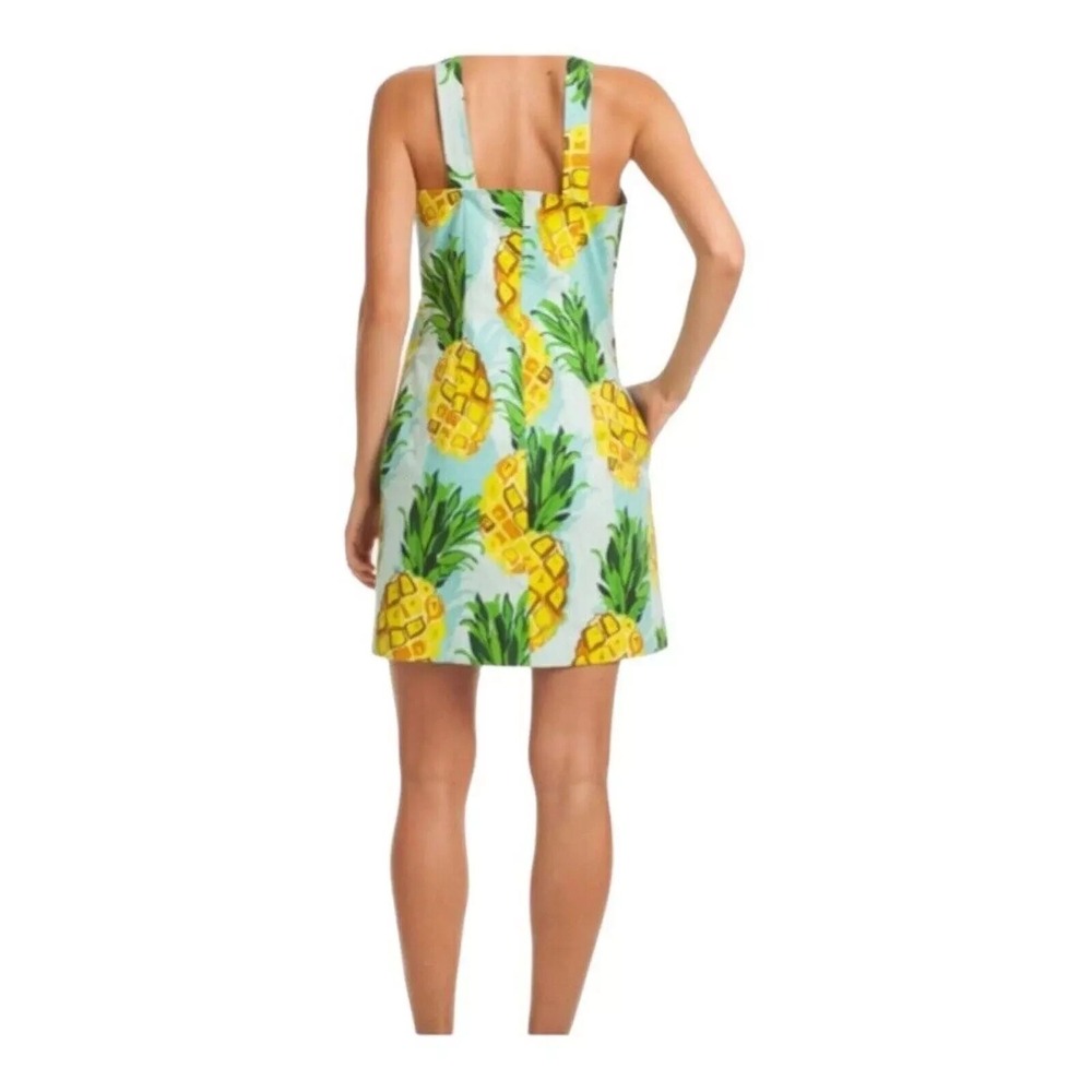 NWT Trina Turk Felisha Pineapple Sundress Shift Dress 0 00 XS Cotton Tropical - Picture 5 of 10